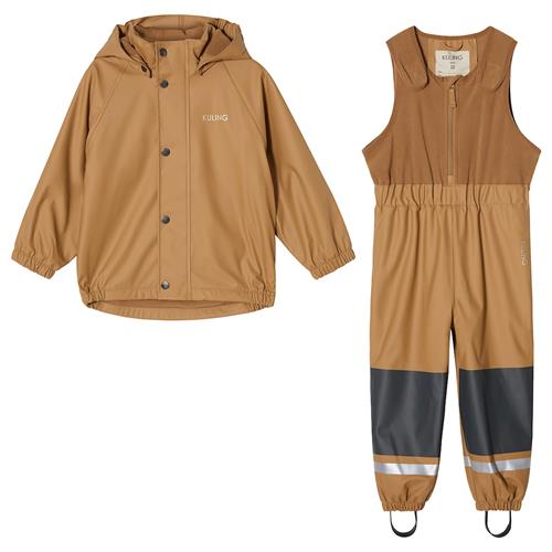 Kuling Ottawa Foret Regnsæt Caramel Brown  Caramel Brown-74/80 cm  Brun  74/80 cm  Drenge, Piger