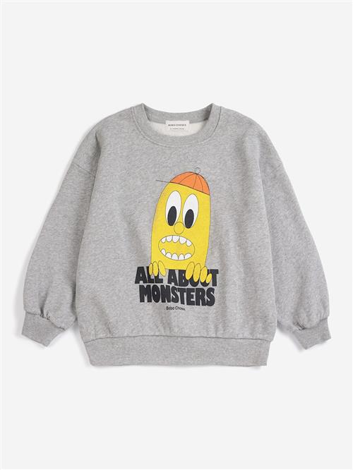 Bobo Choses Bigtooth Lemon Sweatshirt Light Heather Grey  Light Heather Grey 4-5 Y  Grå  4-5 år  Drenge