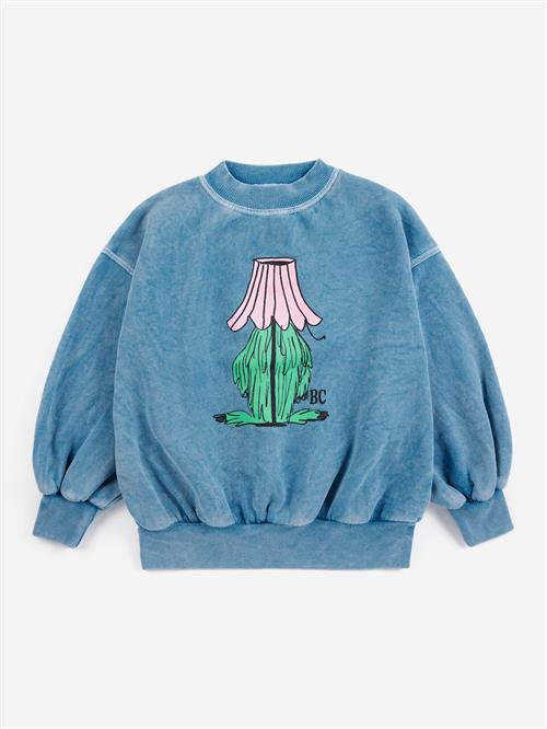 Bobo Choses Hidden Monster Sweatshirt Blue  Blue 4-5 Y  Blå  4-5 år  Piger
