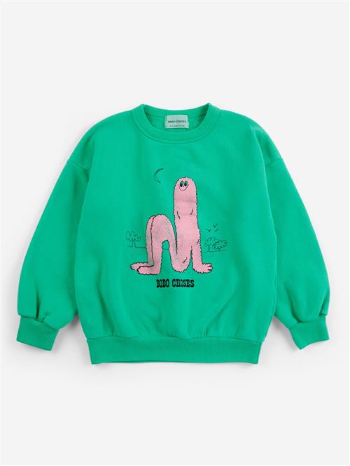 Bobo Choses Sweatshirt Green  Green 4-5 Y  Grøn  4-5 år  Drenge