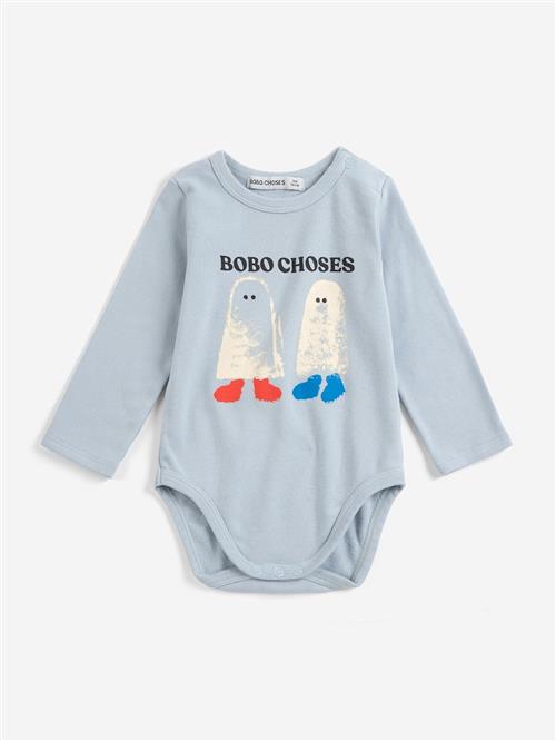 Bobo Choses Booty Ghosts Body Light Blue  Light Blue 6 Months  Blå  6 måneder  Drenge, Piger