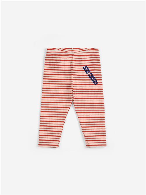 Bobo Choses Pop Stripes Leggings Offwhite  Offwhite 18 Months  Hvid  18 måneder  Drenge, Piger