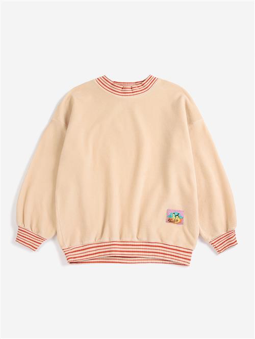 Bobo Choses Taxi Saurus Sweatshirt Light Pink  Light Pink 4-5 Y  Lyserød  4-5 år  Drenge, Piger