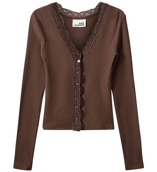 Sofie Schnoor Cardigan - Rib - Viskose - AnyiaSY - Brun