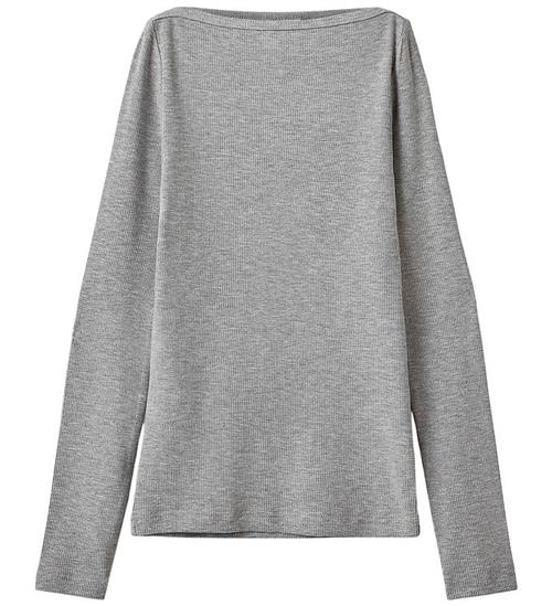 Sofie Schnoor Bluse - Rib - Viskose - GabrielleSY - Grey Melange