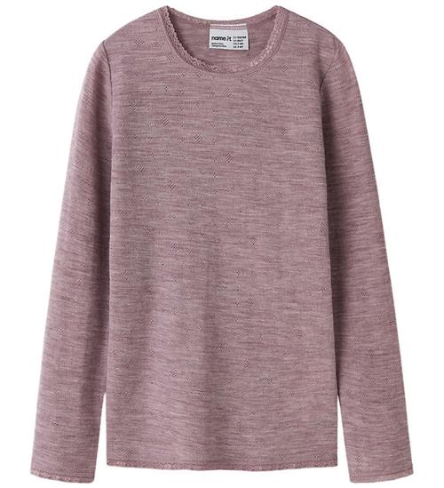 Name It Bluse - Uld - Hulmønster - NkfWang - Toadstool