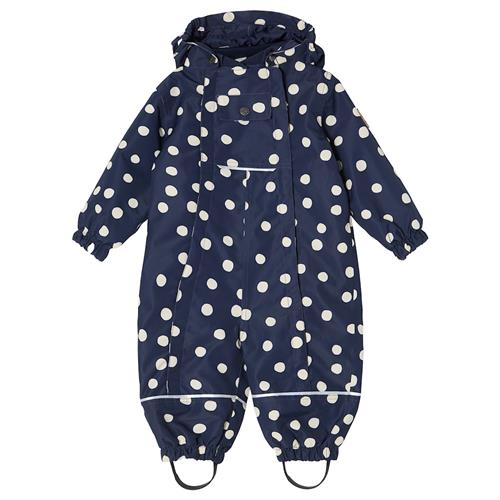 Kuling Milano Overtræksdragt Med Skal Navy Polka Dots Navy Polka Dots-92 cm  Marineblå  92 cm  Drenge, Piger