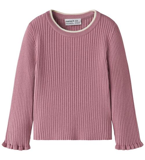 Name It Bluse - Strik - Viskose - NmfLeanna - Lilas