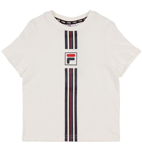 Fila T-shirt - Montereggi - Egret m. Stribe