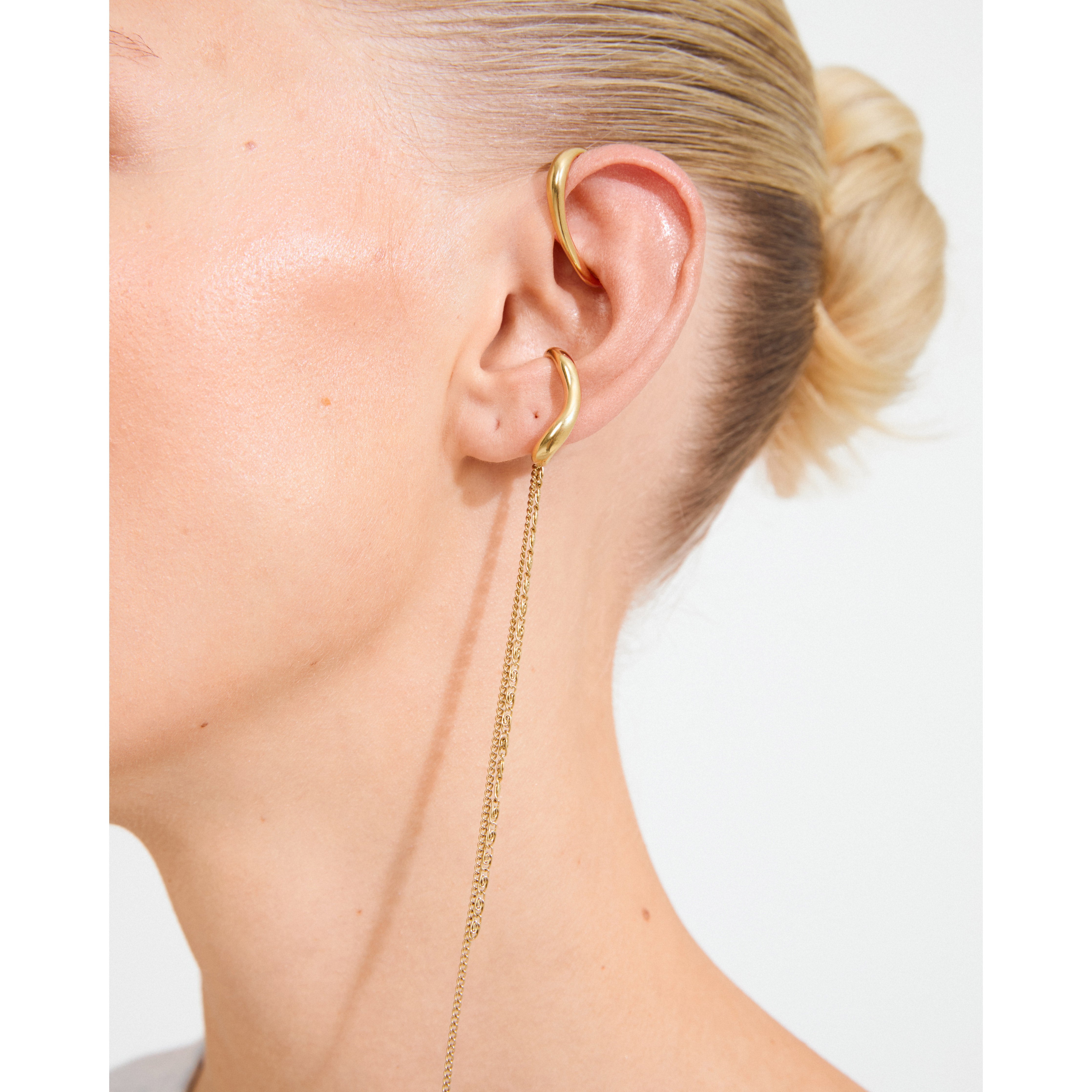 Pilgrim EVON ear cuff, 2-i-ét sæt, guldbelagt