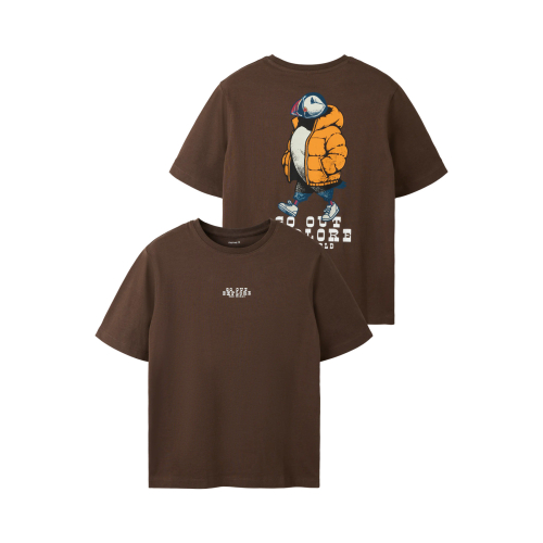 NAME IT T-shirt Logan Chocolate Brown
