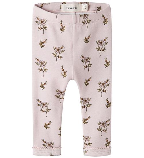 Lil Atelier Leggings - Slim - NbfGayo - Husted Violet/Apple Rose