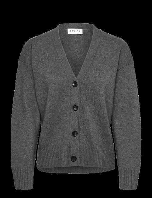 Davida Cashmere | V-Neck Wide Cardigan | L