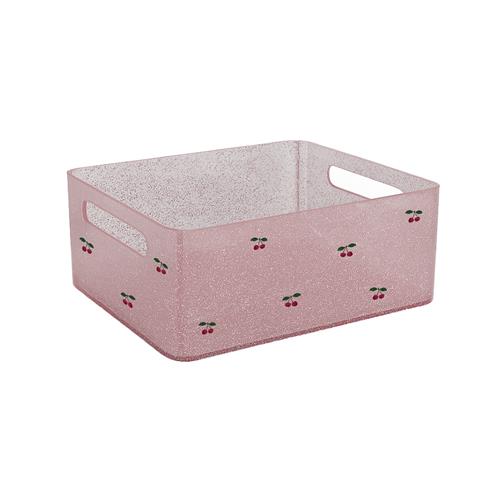 Konges Sløjd 2-pak Opbevaringsbokse Med Glitter Sparkling Blush  Sparkling Blush One Size  Blå  One Size  Drenge, Piger