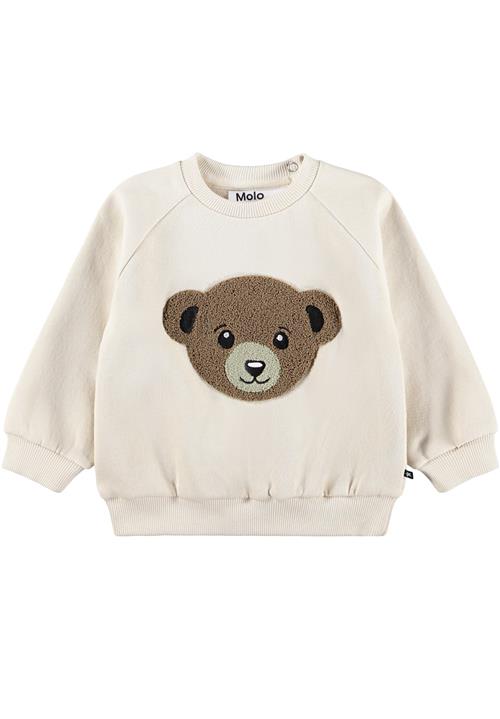 Molo GOTS Disc Sweatshirt White Noise  White Noise 86 cm  Hvid  86 cm  Drenge, Piger