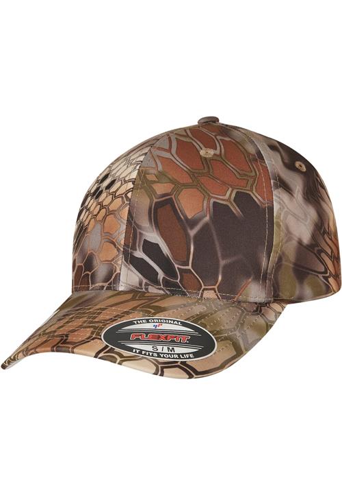 Flexfit Hætte 'Kryptek'  beige / brun / lysebrun / mørkebrun