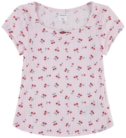 Abercrombie & Fitch Bluse - Rosette Pointelle - Cherry Cluster