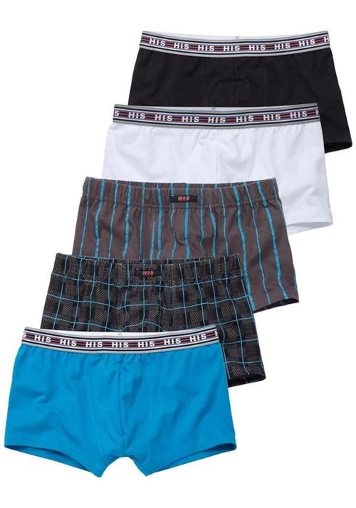 H.I.S Boksershorts  himmelblå / kastaniebrun / antracit / sort / hvid