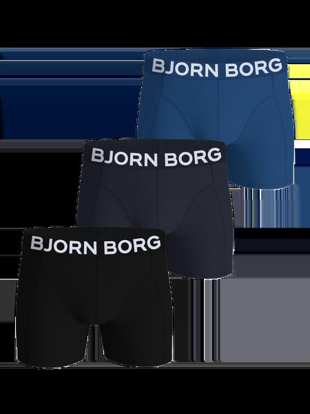 Björn Borg Organic Cotton Stretch Boxers 3-pack Sort, XXL