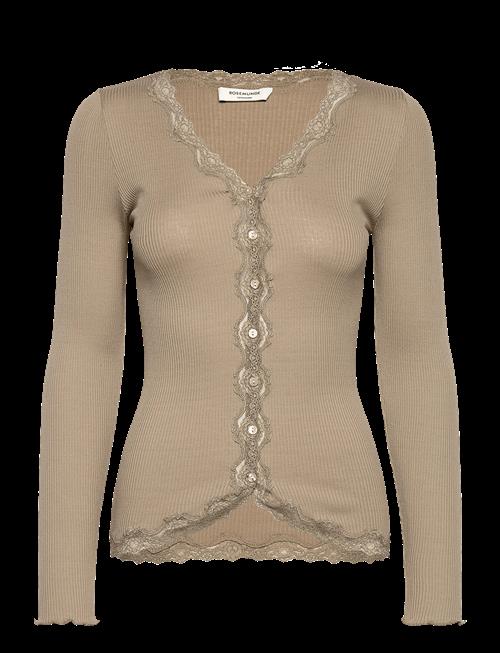 Rosemunde | Rwbabette Silk Ls V-Neck Lace Cardi | XS