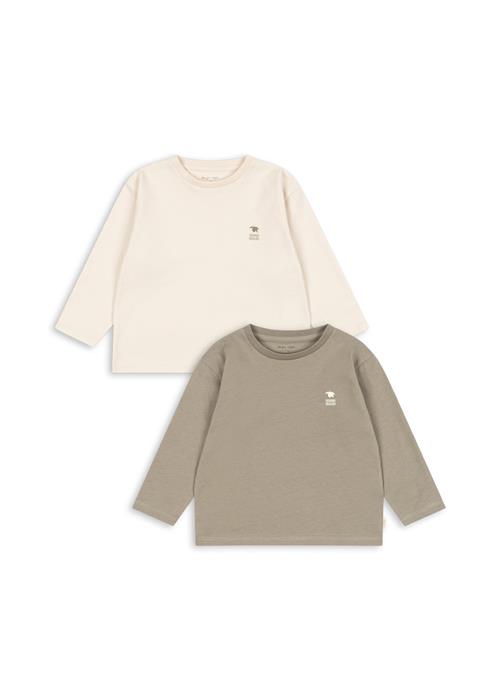 Konges Sløjd 2-pak Langærmede T-shirts Laurel Oak  Laurel Oak-18M  Grøn  18 måneder  Piger