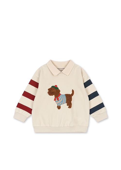 Konges Sløjd Spotty Sweatshirt Brown Rice  Brown Rice-2Y  Hvid  2 år  Drenge
