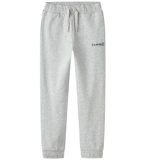 Name It Sweatpants - NkmLeland - Light Grey Melange