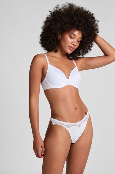 Hunkemöller G-streng Secret Lace Hvid