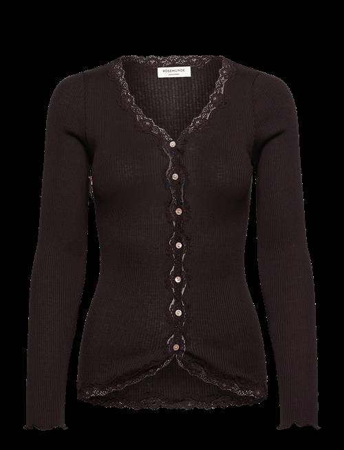 Rosemunde | Rwbabette Silk Ls V-Neck Lace Cardigan | XL