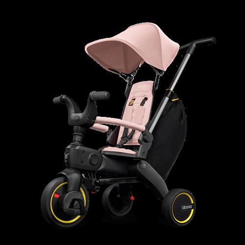Doona Liki S3 Trehjulet Cykel Blush Pink  Blush Pink One Size  Sort  One Size  Drenge, Piger