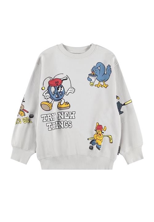 Molo Monti Sweatshirt Curious Mates  Curious Mates 122 cm  Grå  122 cm  Drenge