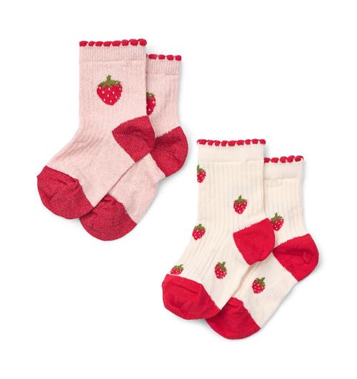 Flöss Vibe 2-pak Sokker Glitter Berry  Glitter Berry  25-28 EU  Rød  25-28 EU  Piger