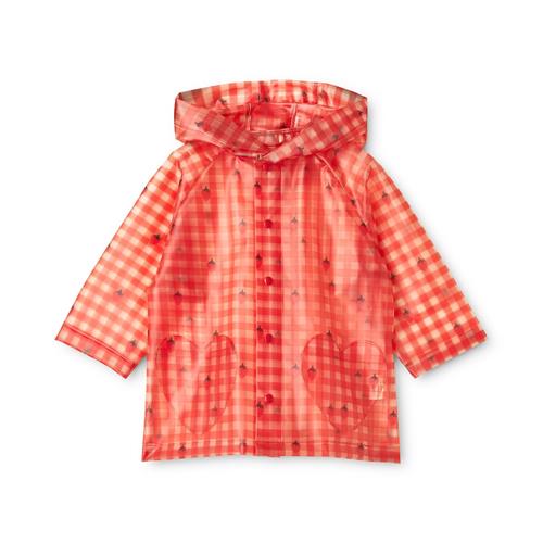 Flöss Iris Regnfrakke Berry Gingham  Berry Gingham 18M-2Y  Rød  18M-2år  Drenge, Piger