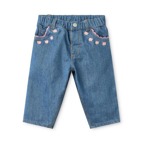 Flöss Monique Jeans Mid Blue  Mid Blue 116 cm  Blå  116 cm  Drenge