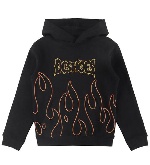 DC Hættetrøje - Burning - Sort m. Print