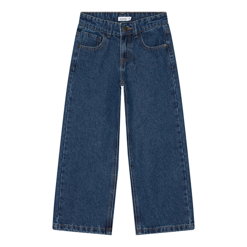BIRKHOLM Brede Jeans Mørk Blå
