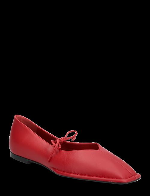 ALOHAS | Sway Cream Leather Ballet Flats | 37