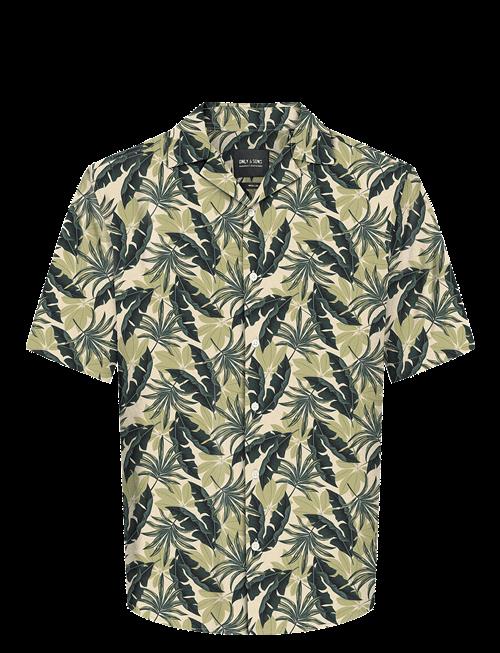 ONLY & SONS | Onswayne Life Aop Ss Viscose Shirt Noos | M