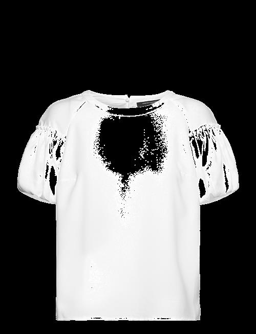 French Connection | Crepe Light Puff Sleeve Top | S