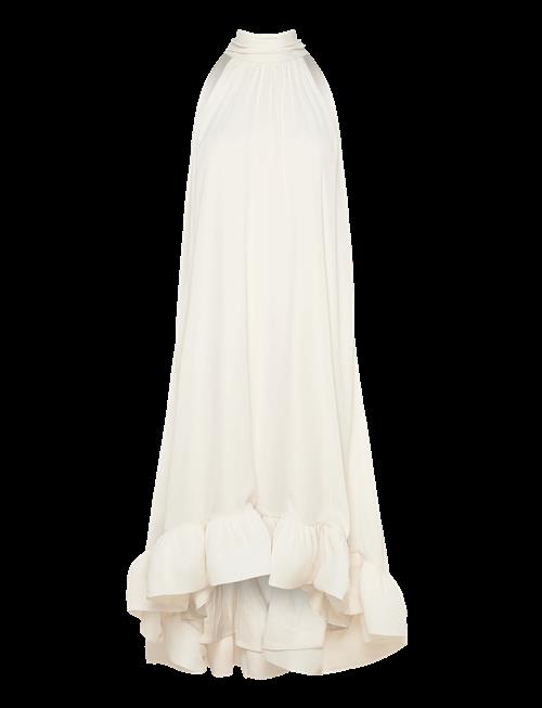 Malina | Sabrina Halterneck Ruffled Midi Dress | S