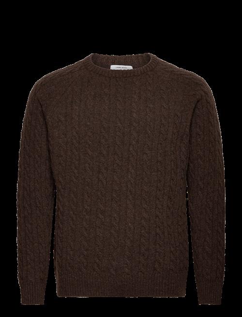 Lindbergh | Lambswool Raglan Cable O-Neck Knit | L