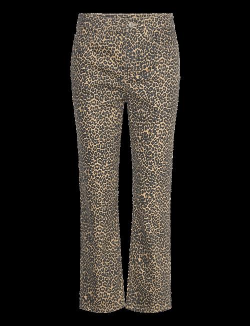 Mango | Leopard-Print Straight Jeans | 36