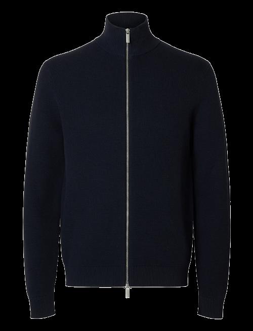 Selected | Slmdane Ls Knit Reg Struc Full Zip Noos | L