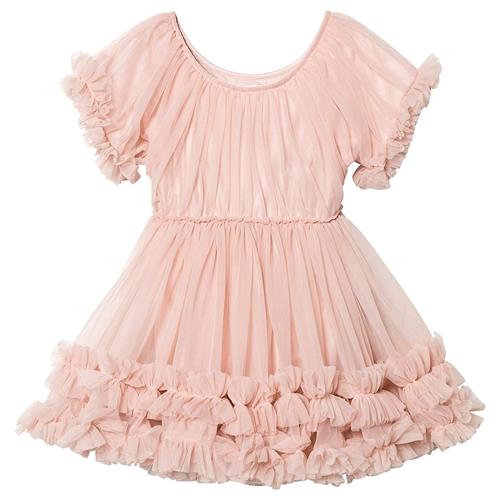 DOLLY by Le Petit Tom Frilly Dress Pink Pink-6-8 Y  Lyserød  6-8 år  Piger