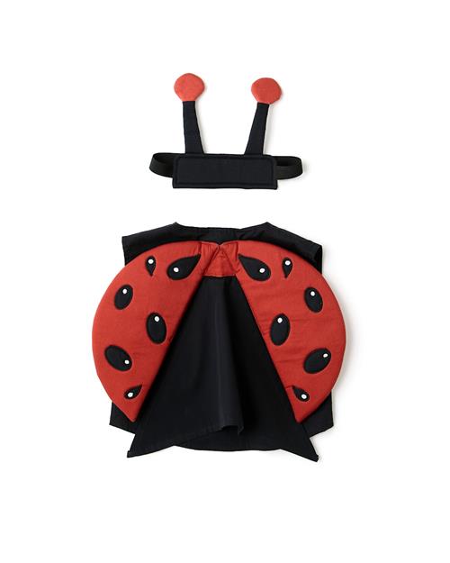 Kid's Concept Dress-Up Mariehøne Black Red  Black Red One Size  Sort  One Size  Drenge, Piger