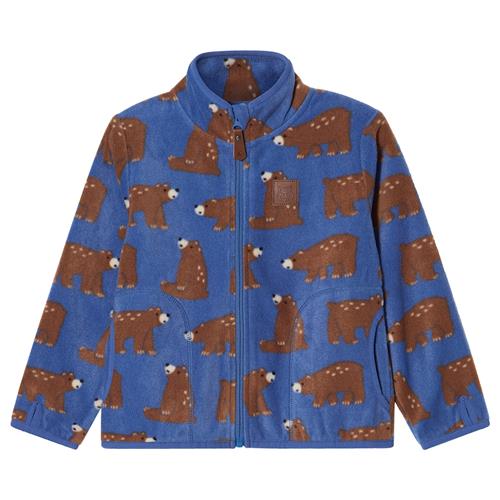 Kuling Northpole Fleece-jakke Nordic Blue Bear  Nordic Blue Bear-122/128 cm  Blå  122/128 cm  Drenge, Piger