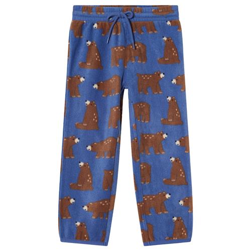 Kuling Northpole Fleece-bukser Nordic Blue Bear  Nordic Blue Bear-122/128 cm  Blå  122/128 cm  Drenge, Piger