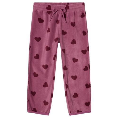 Kuling Northpole Fleece-bukser Mauve Hearts  Mauve Hearts-86/92 cm  Lyserød  86/92 cm  Drenge, Piger