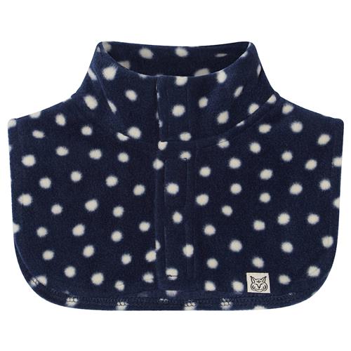 Kuling Northpole Halsvarmer I Fleece Navy Polka Dots  Navy Polka Dots-4-6 Y  Marineblå  4-6 år  Drenge, Piger