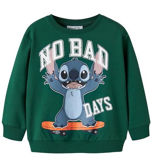 Name It Sweatshirt - NmmAlonso - Stitch - Evergreen